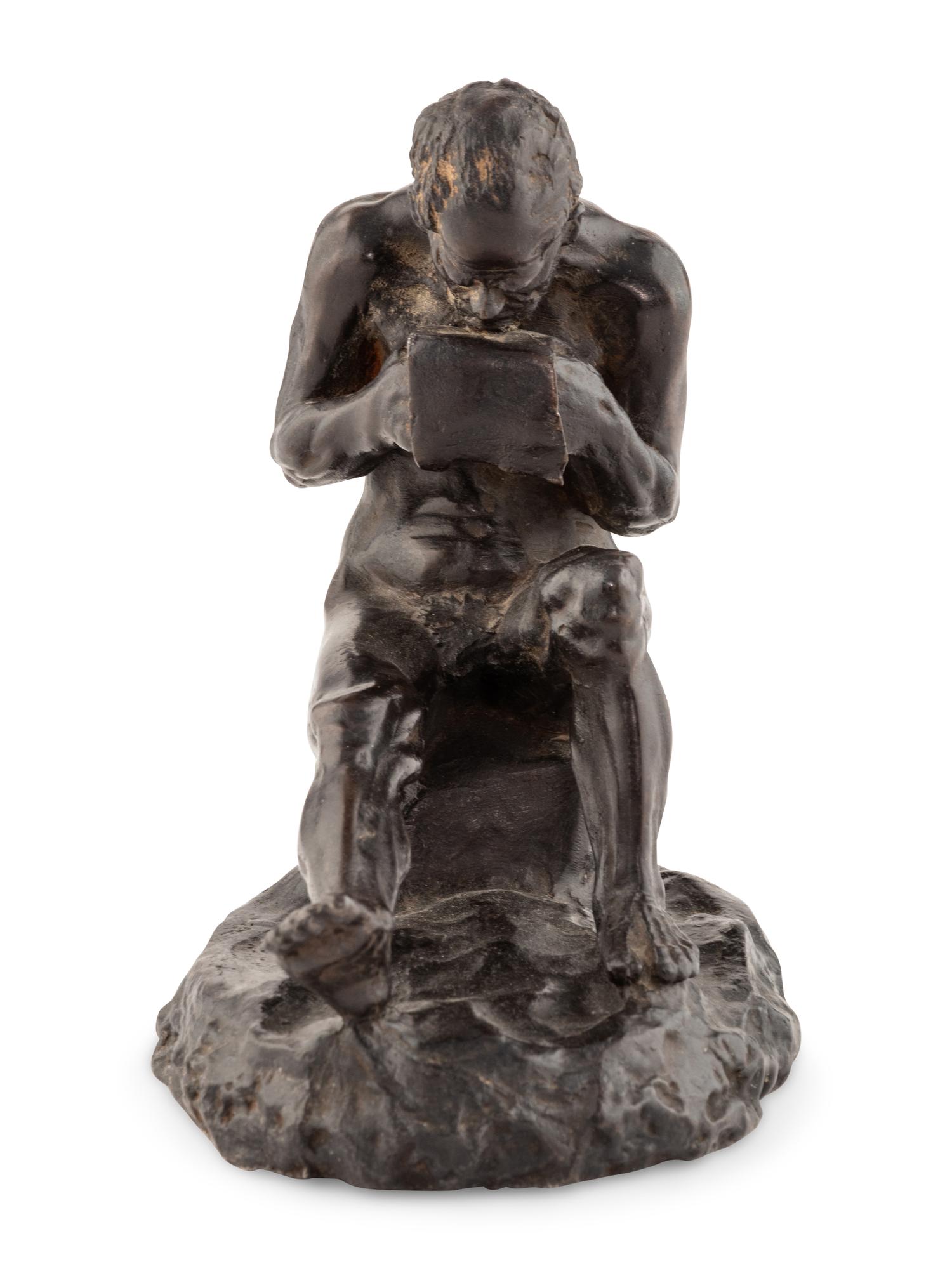 A French Bronze of a Seated Male Figure