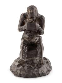 A French Bronze of a Seated Male Figure