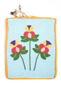 Plateau Beaded Flat Bag Height 10 x width 8 inches — 2nd Quarter 20th Century