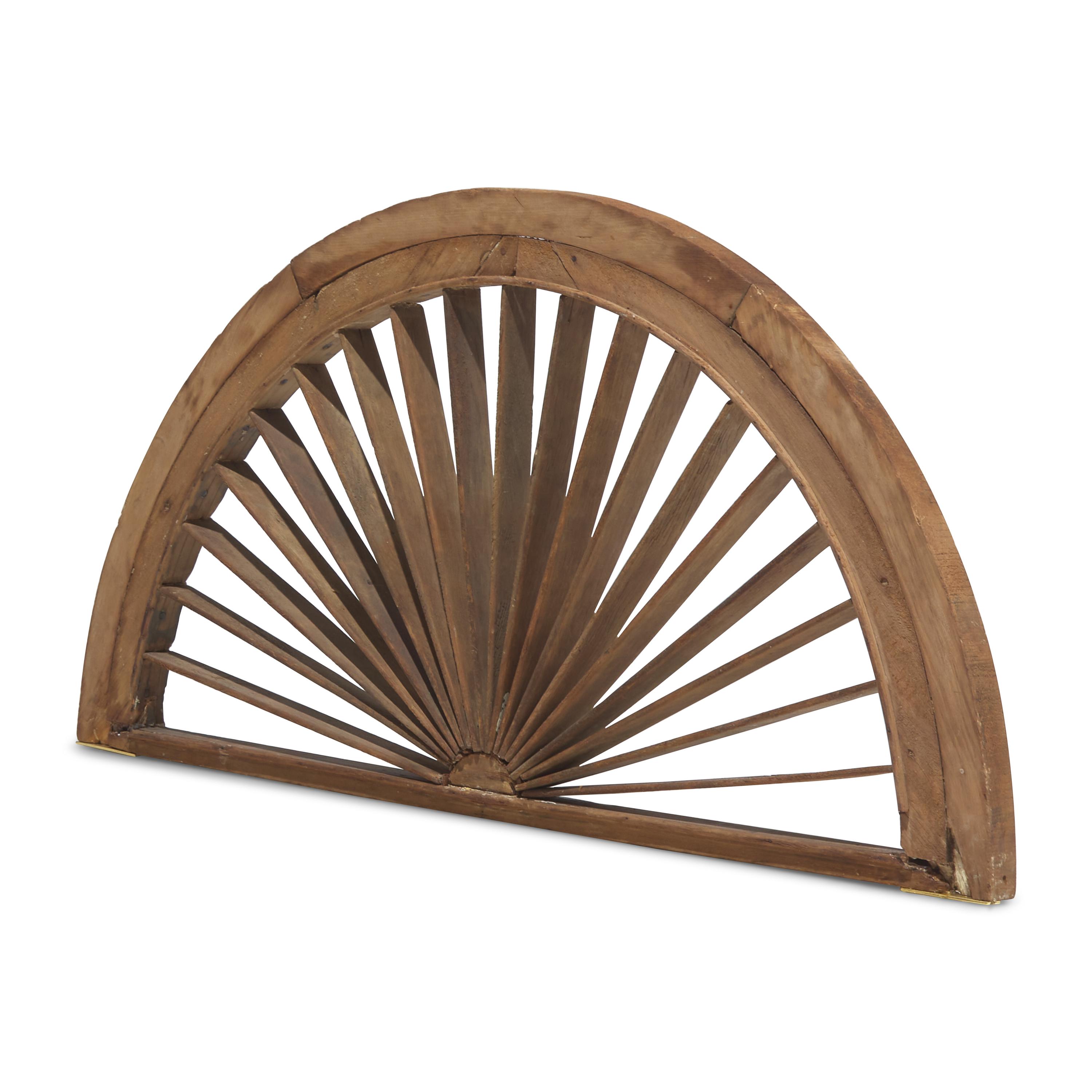 A Federal Carved Wood Door Fanlight from the Jabez Smith Residence, Salem, Massachusetts