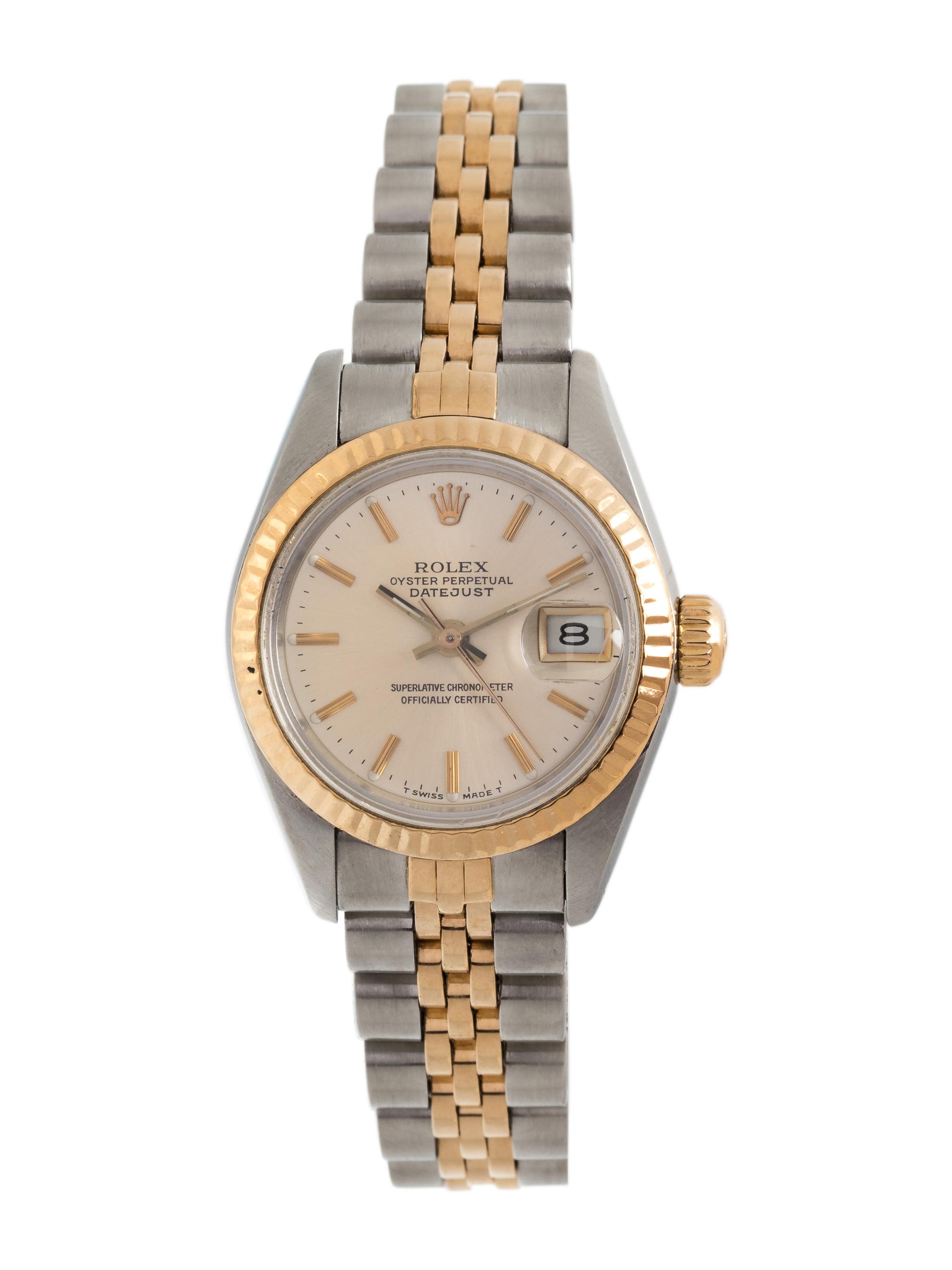 ROLEX, REF. 69173 STAINLESS STEEL AND 18K YELLOW GOLD 'OYSTER PERPETUAL DATEJUST' WRISTWATCH, CIRCA 1989