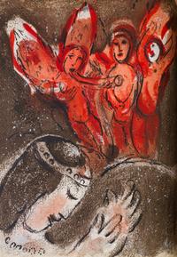 CHAGALL, MARC. Drawings for the Bible. New York, (1960). First American edition. Complete with 24 original color lithos.
