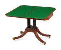 A Regency Inlaid Mahogany Card Table — EARLY 19TH CENTURY