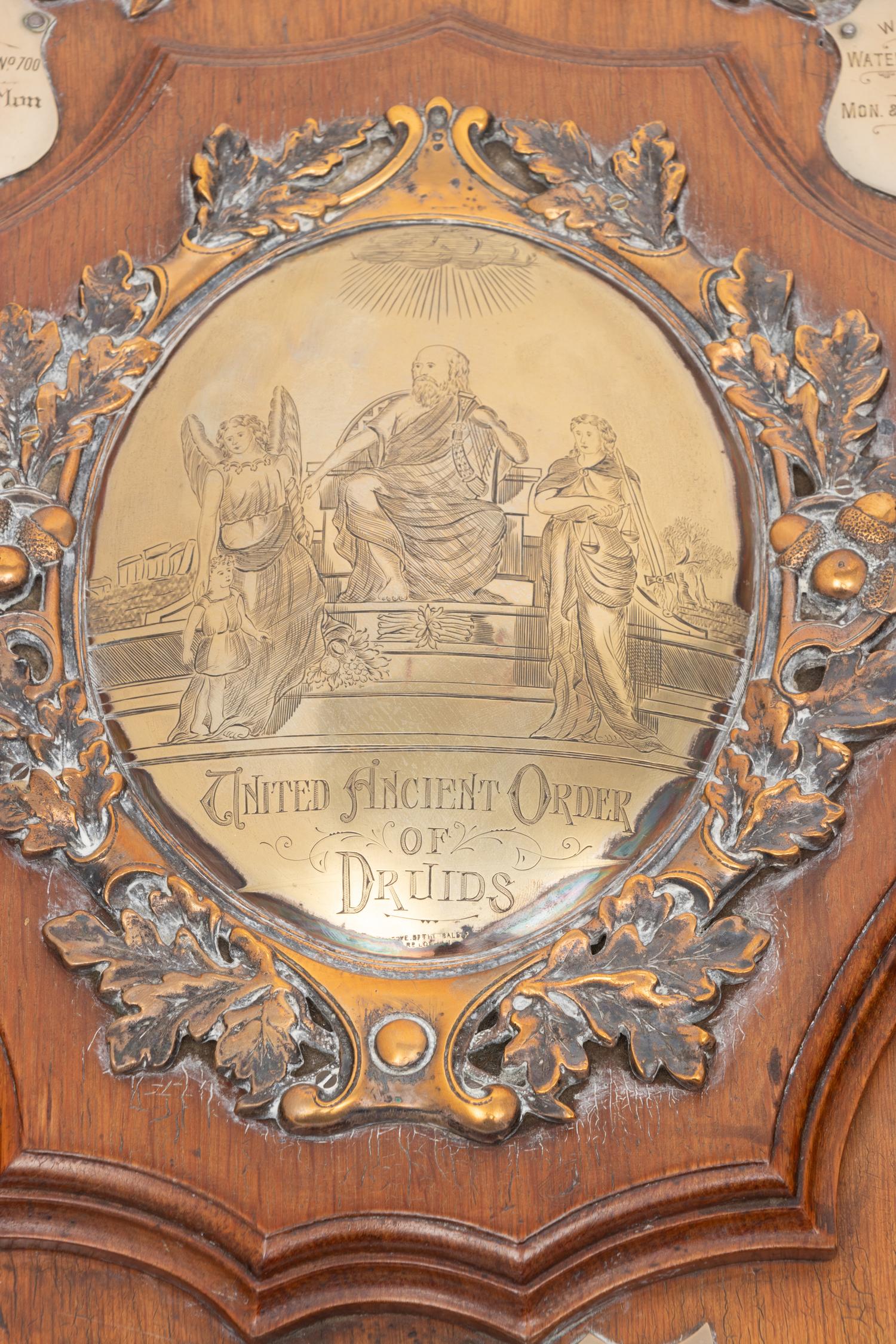 Two English Shield-Trophy Plaques