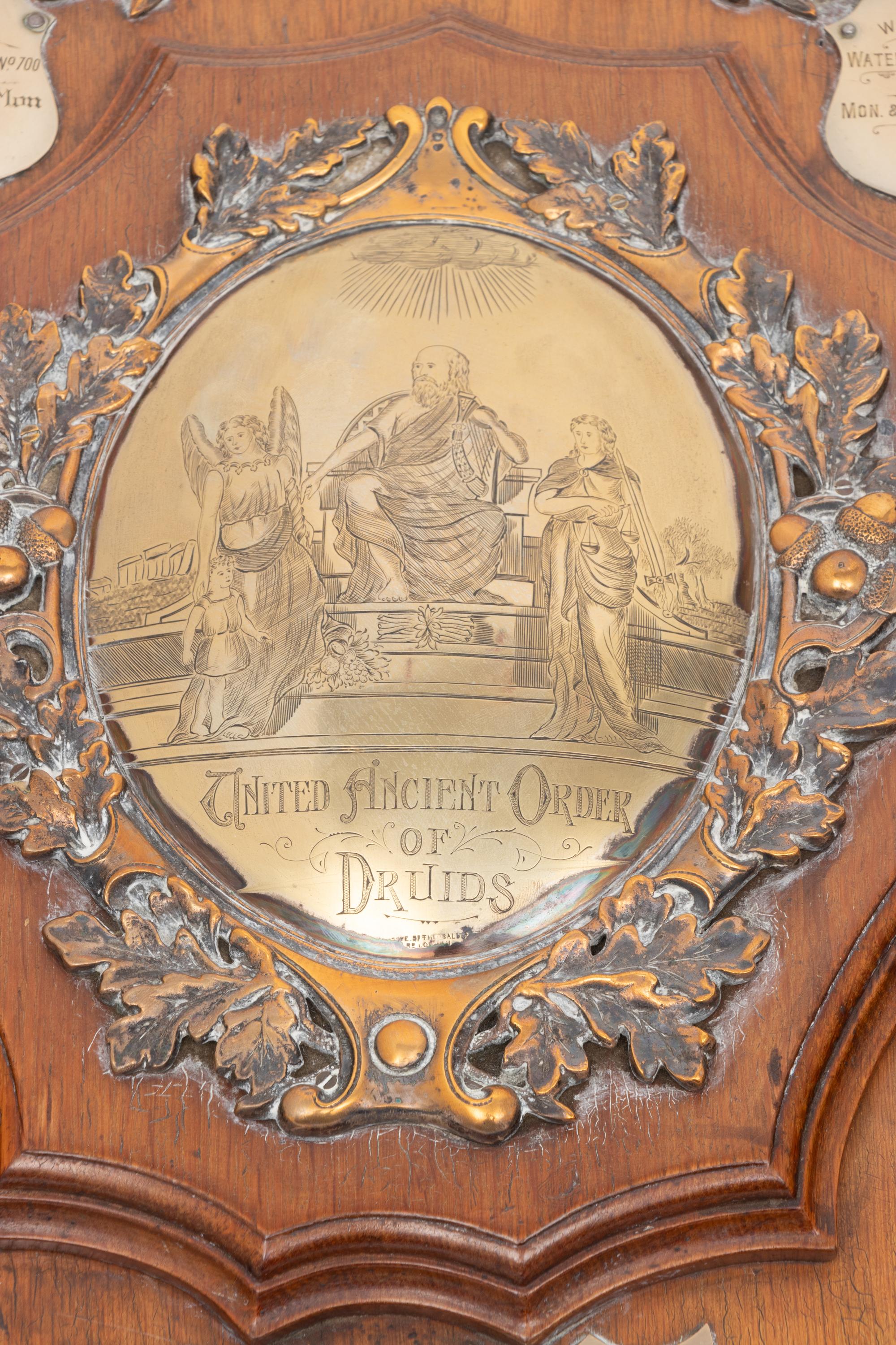 Two English Shield-Trophy Plaques