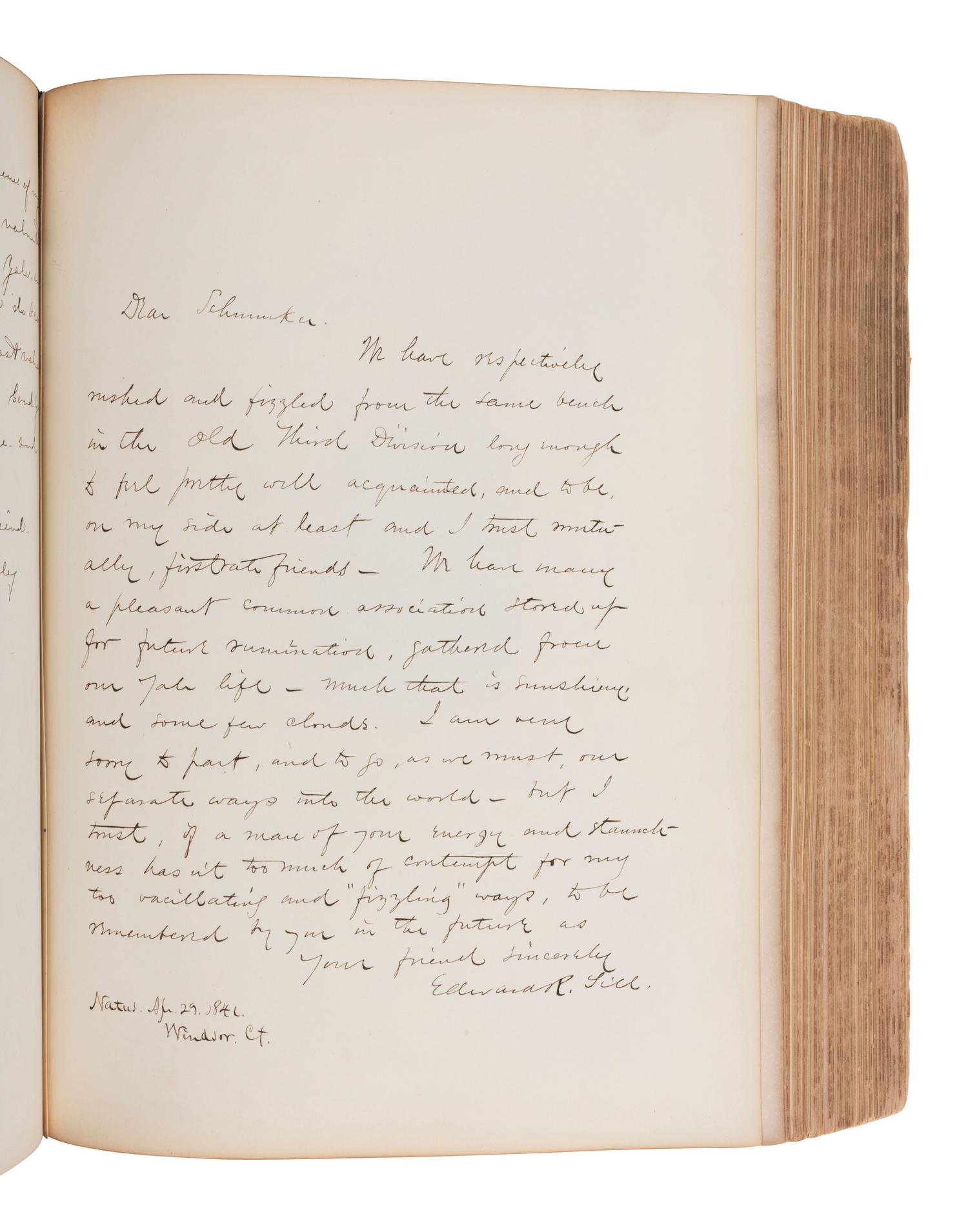[EARLY PHOTOGRAPHY]. Two illustrated albums, incl. Yale and University of Michigan.