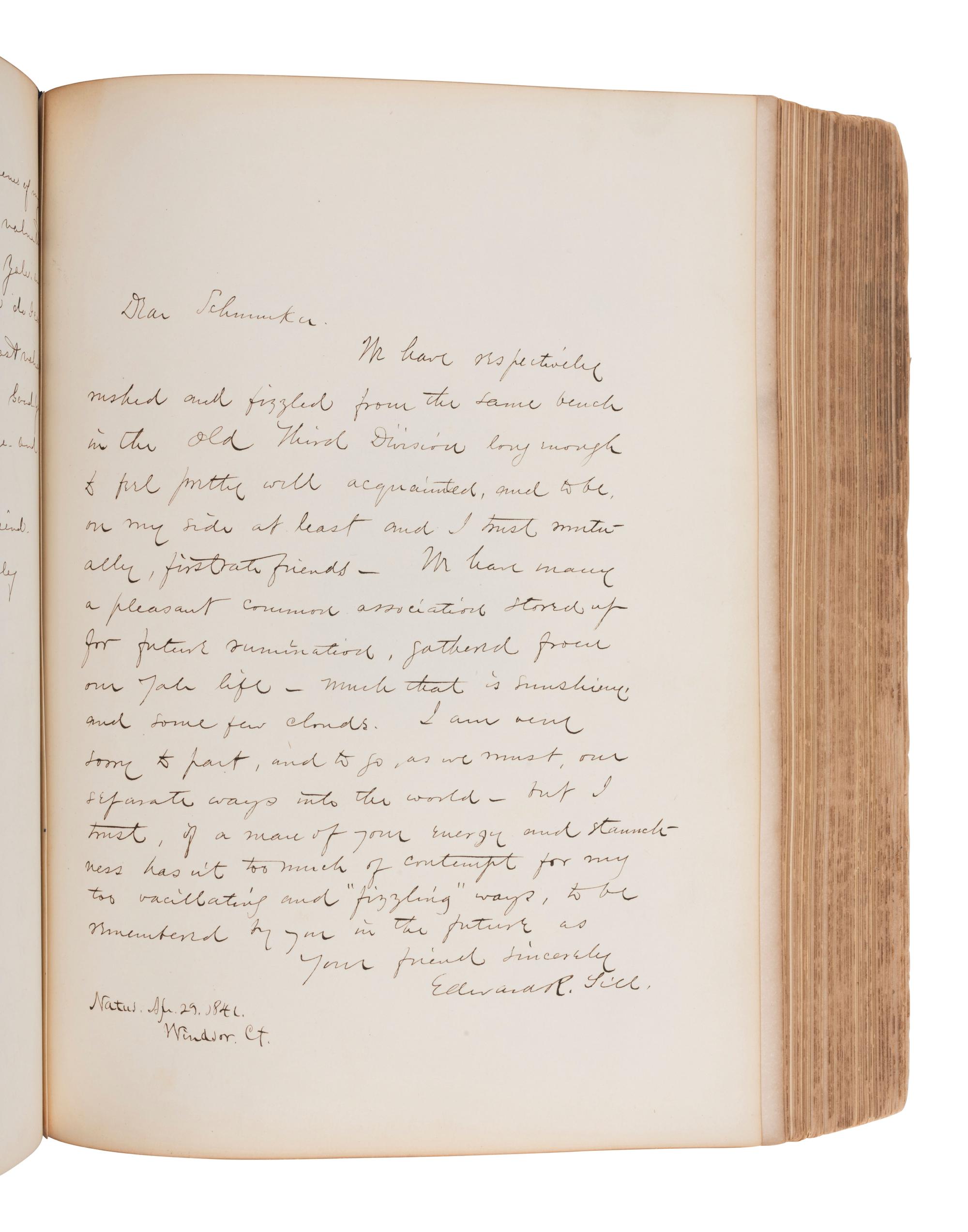 [EARLY PHOTOGRAPHY]. Two illustrated albums, incl. Yale and University of Michigan.