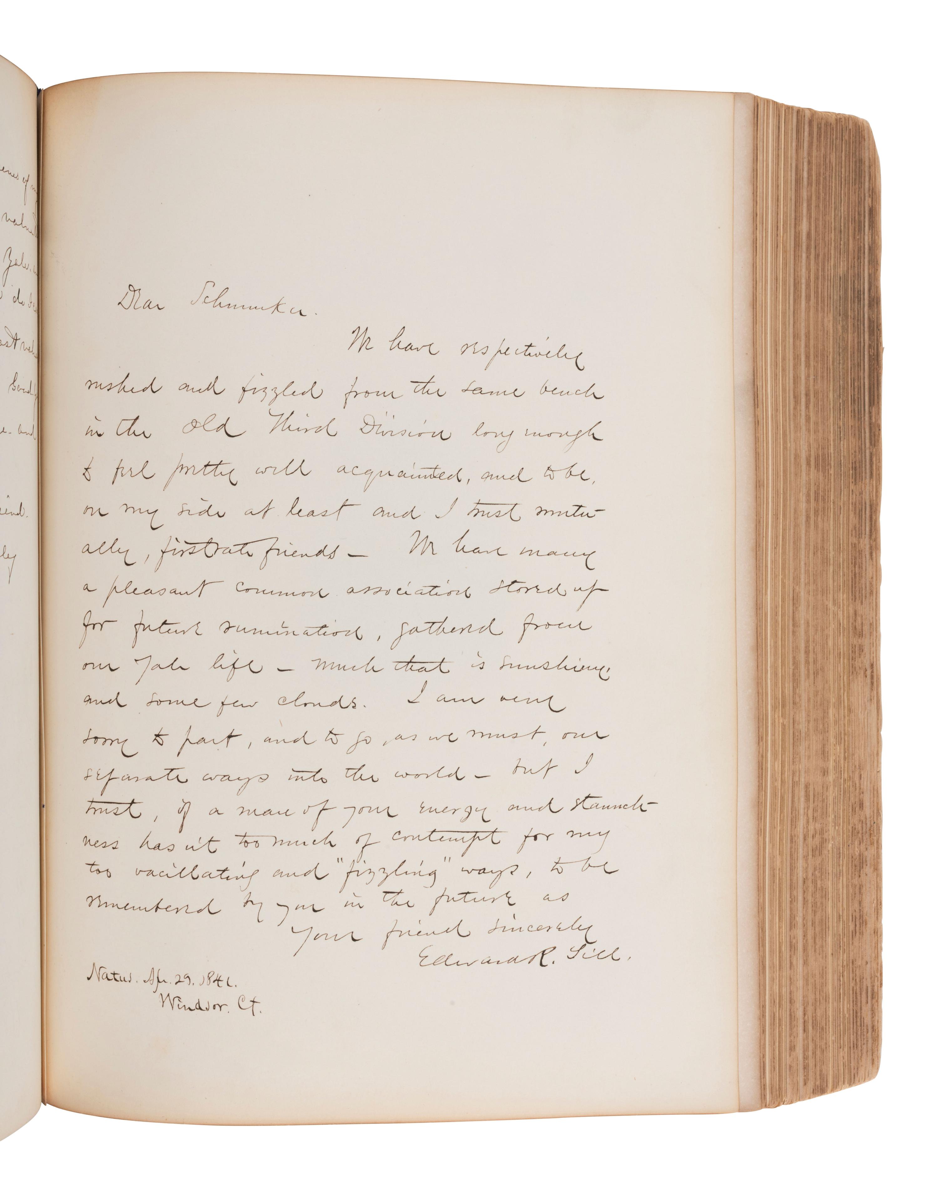 [EARLY PHOTOGRAPHY]. Two illustrated albums, incl. Yale and University of Michigan.