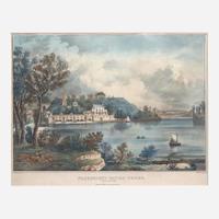 Attributed to Augustus Kollner (1813-1906) A View of Fairmount Water Works from Fairmount Summit