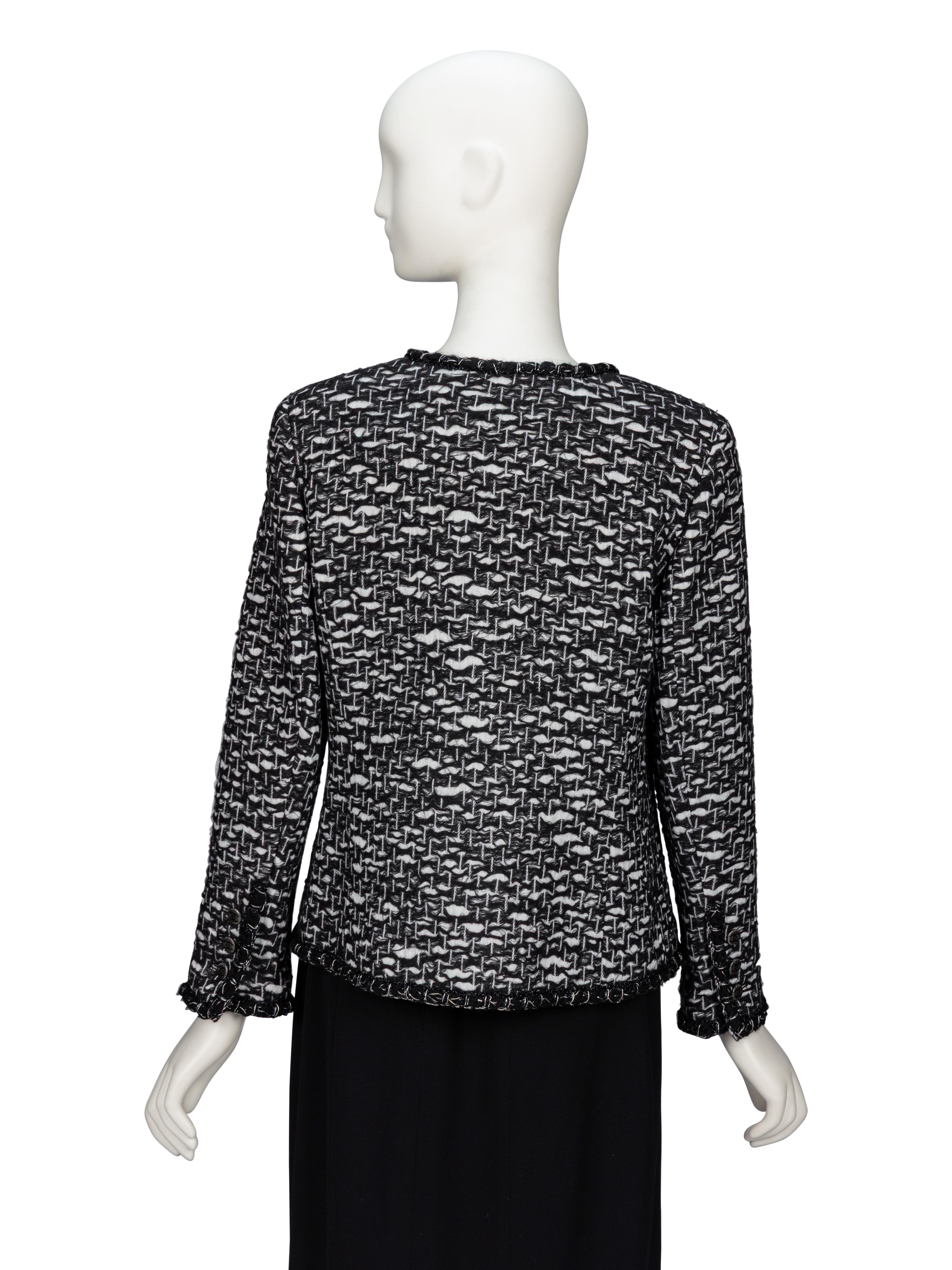 Chanel, Black & White Tweed Jacket