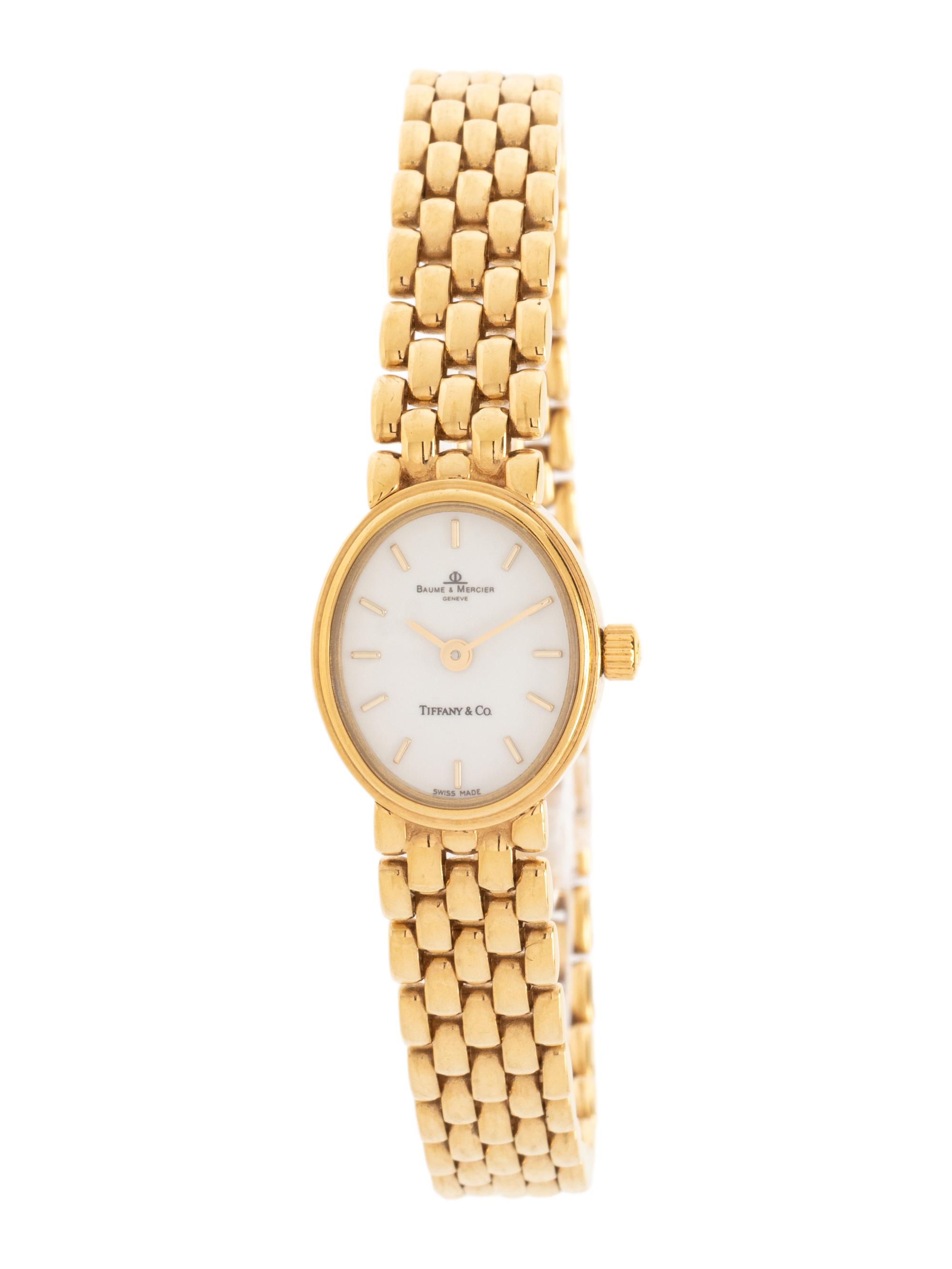 BAUME & MERCIER FOR TIFFANY & CO., 14K YELLOW GOLD WATCH