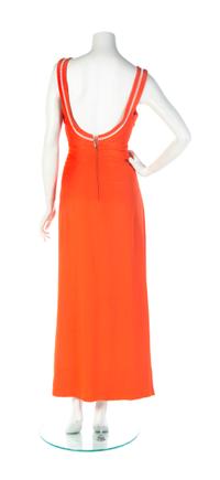 An Estevez Orange Gown,