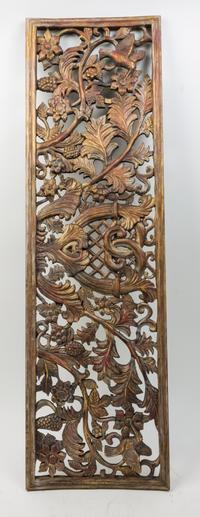 A Painted Wood Panel Height 13 7/8 x width 47 3/8 inches. — 20TH CENTURY