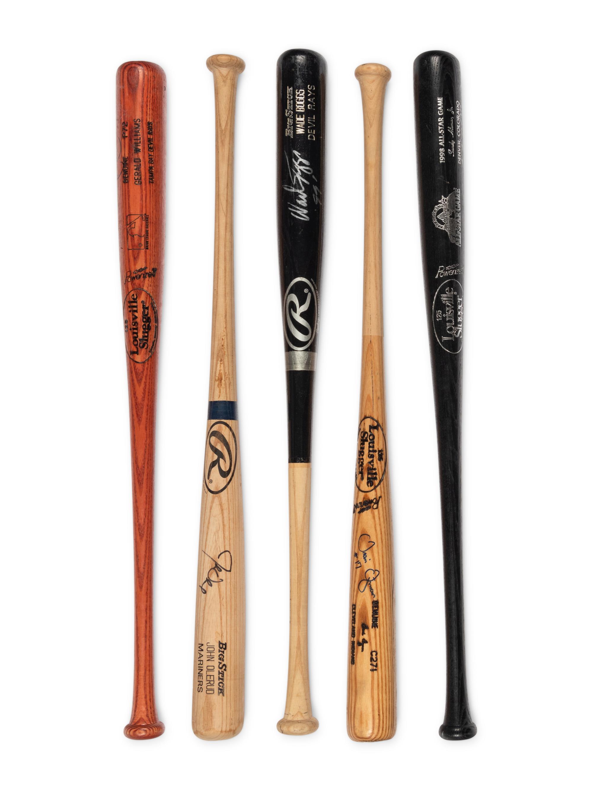 A Collection of Signed Autograph Baseball Bats