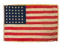 [FLAGS]. 36-star American flag. Ca 1865-1867.