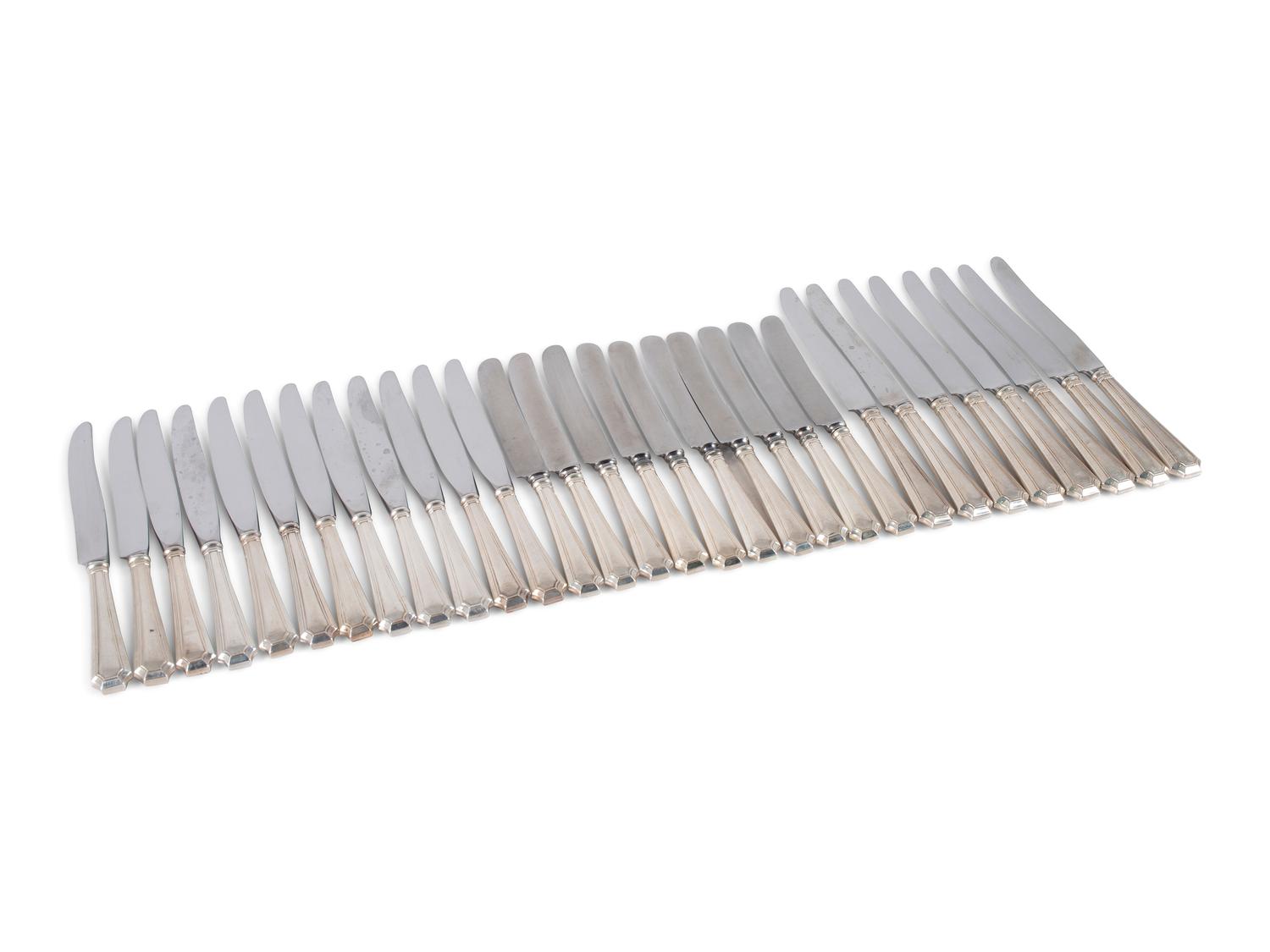 An Assembled Gorham and Durgin Silver Flatware Service