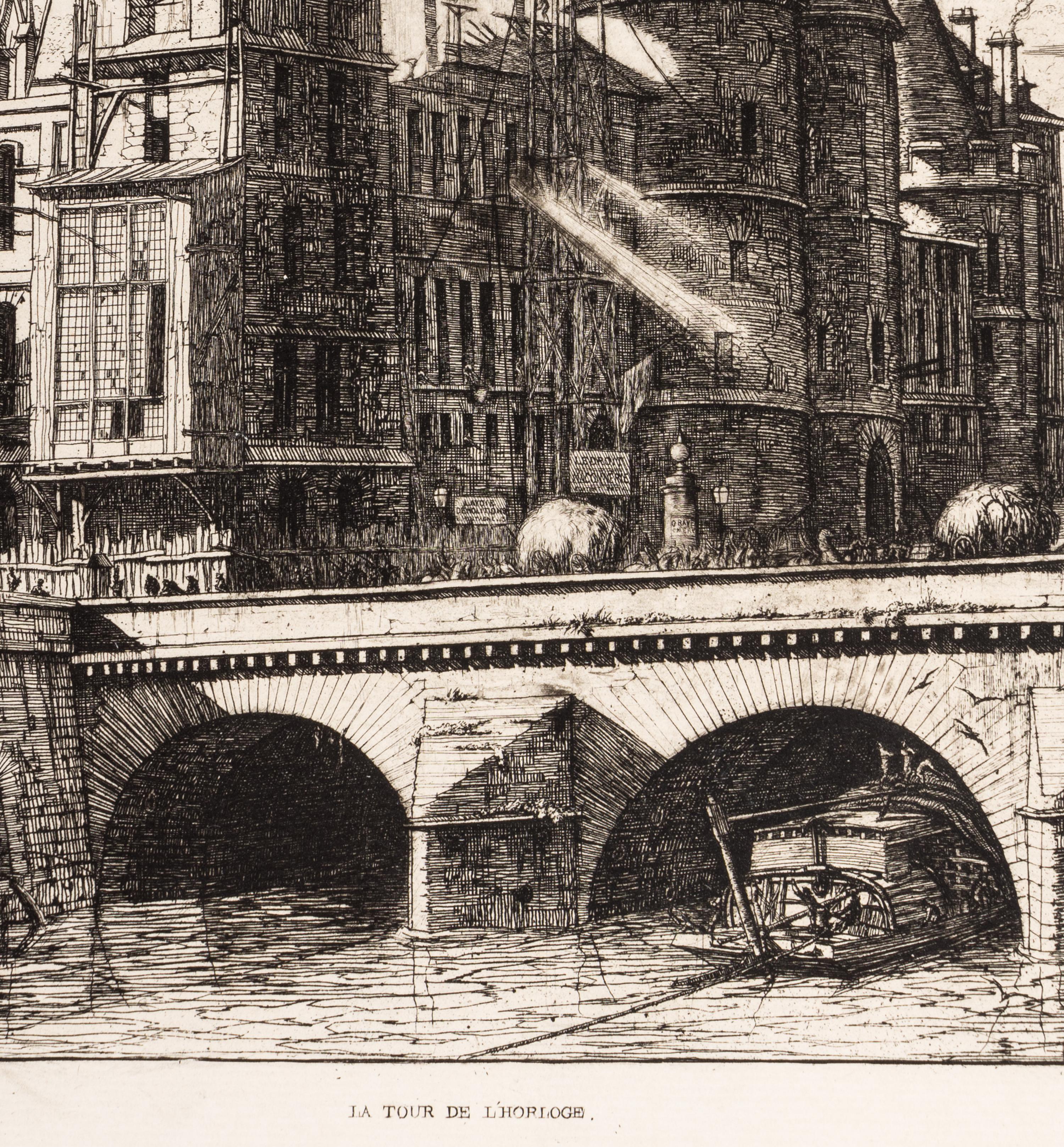 A Pair of Prints (La Tour de L’Horloge; La Galerie de Notre Dame)
