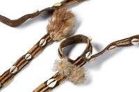 Two Asmat Woven Fiber Bags and a Wealth Belt