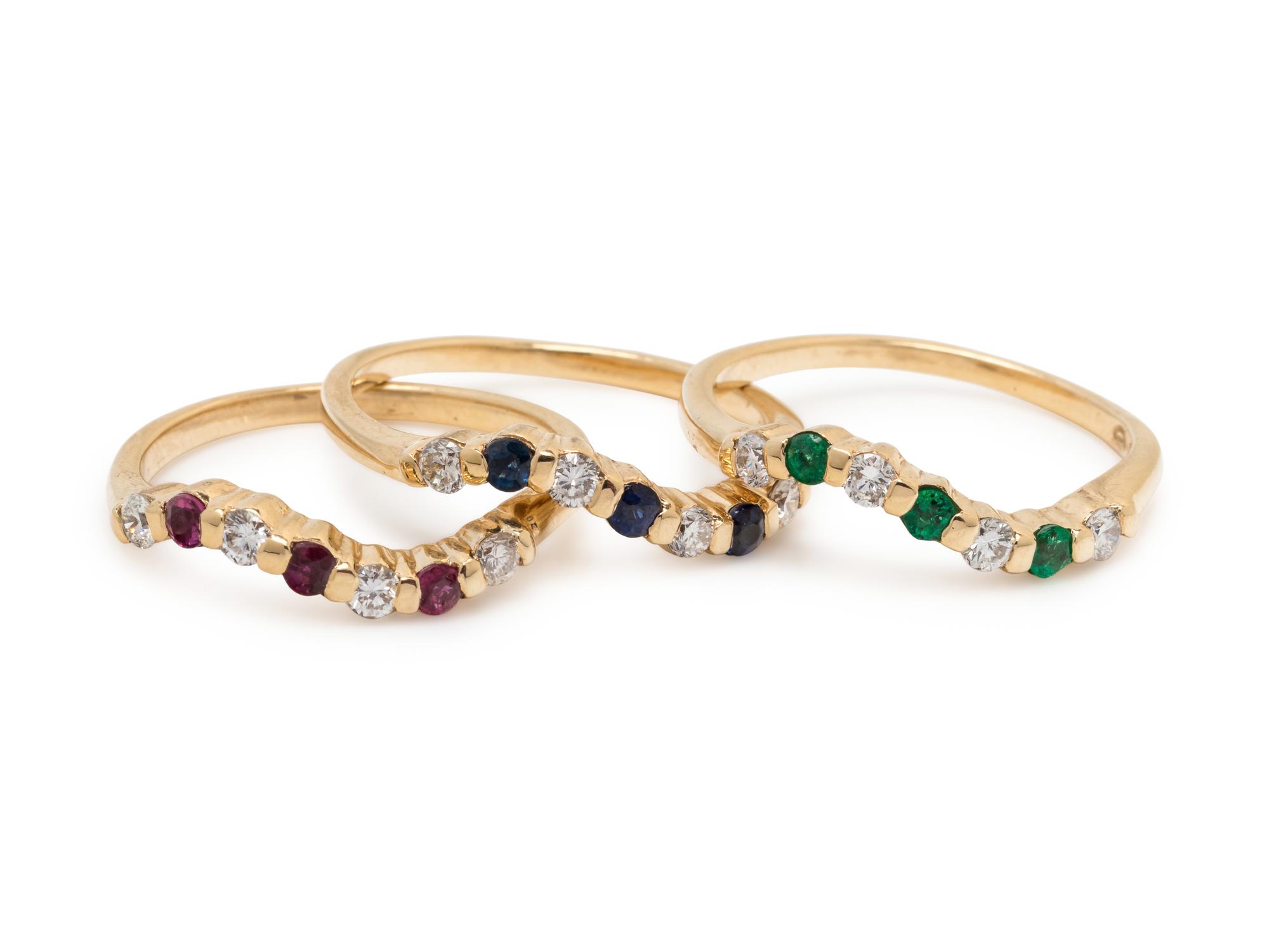 MULTIGEM AND DIAMOND RING SET