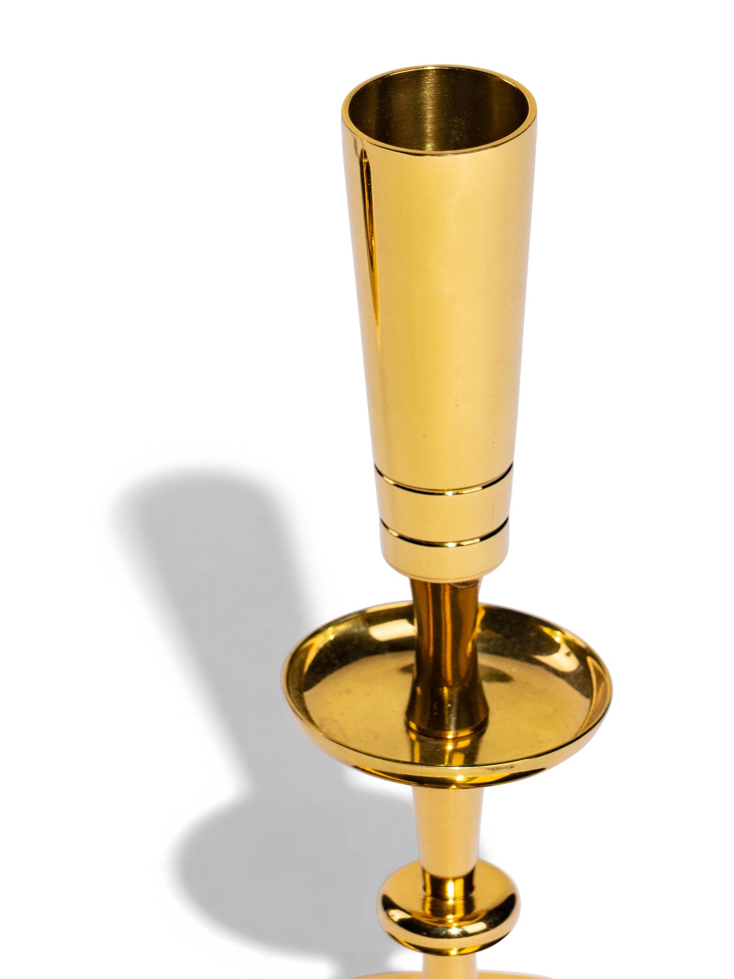 Pair of Brass Candle Holders, c. 1950