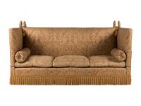 A Three-Cushion Knole Sofa with Fortuny Upholstery