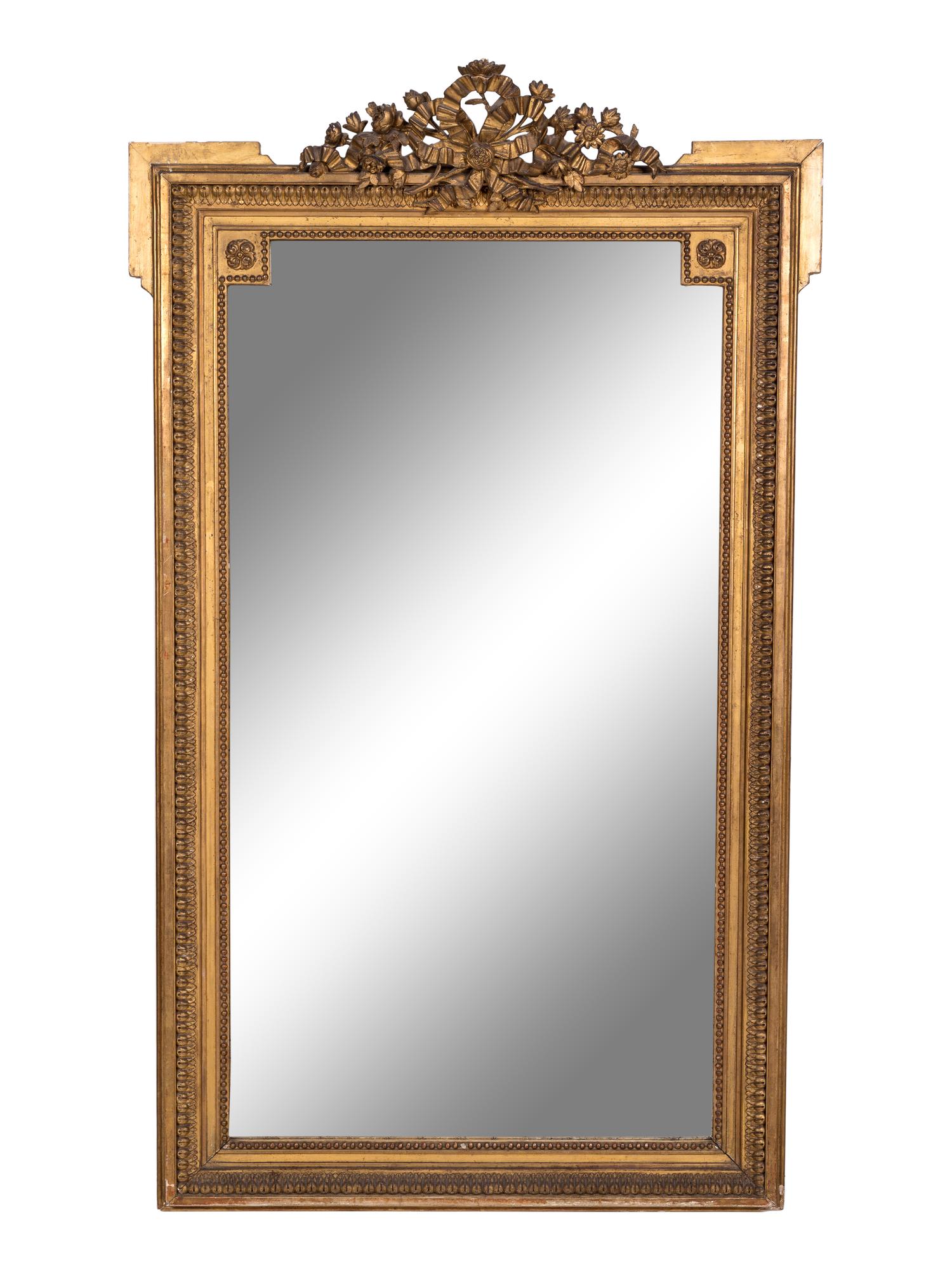 A Louis XVI Style Giltwood Mirror