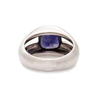 TIFFANY & CO., WHITE GOLD AND IOLITE RING