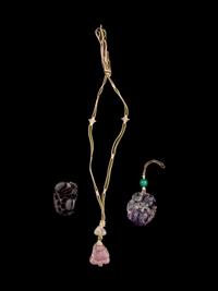 Three Chinese Carved Pendants