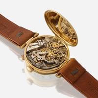An eighteen karat gold chronograph strap wristwatch, Eberhard & Co.
