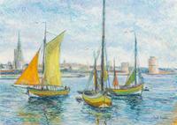 Les bateaux pêcheurs de la compagnie Jean Guillemette à La Rochelle