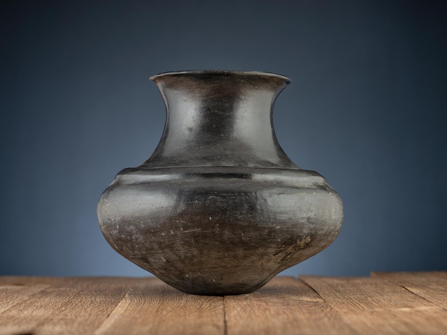 Ohkay Owingeh Blackware Pottery Jar