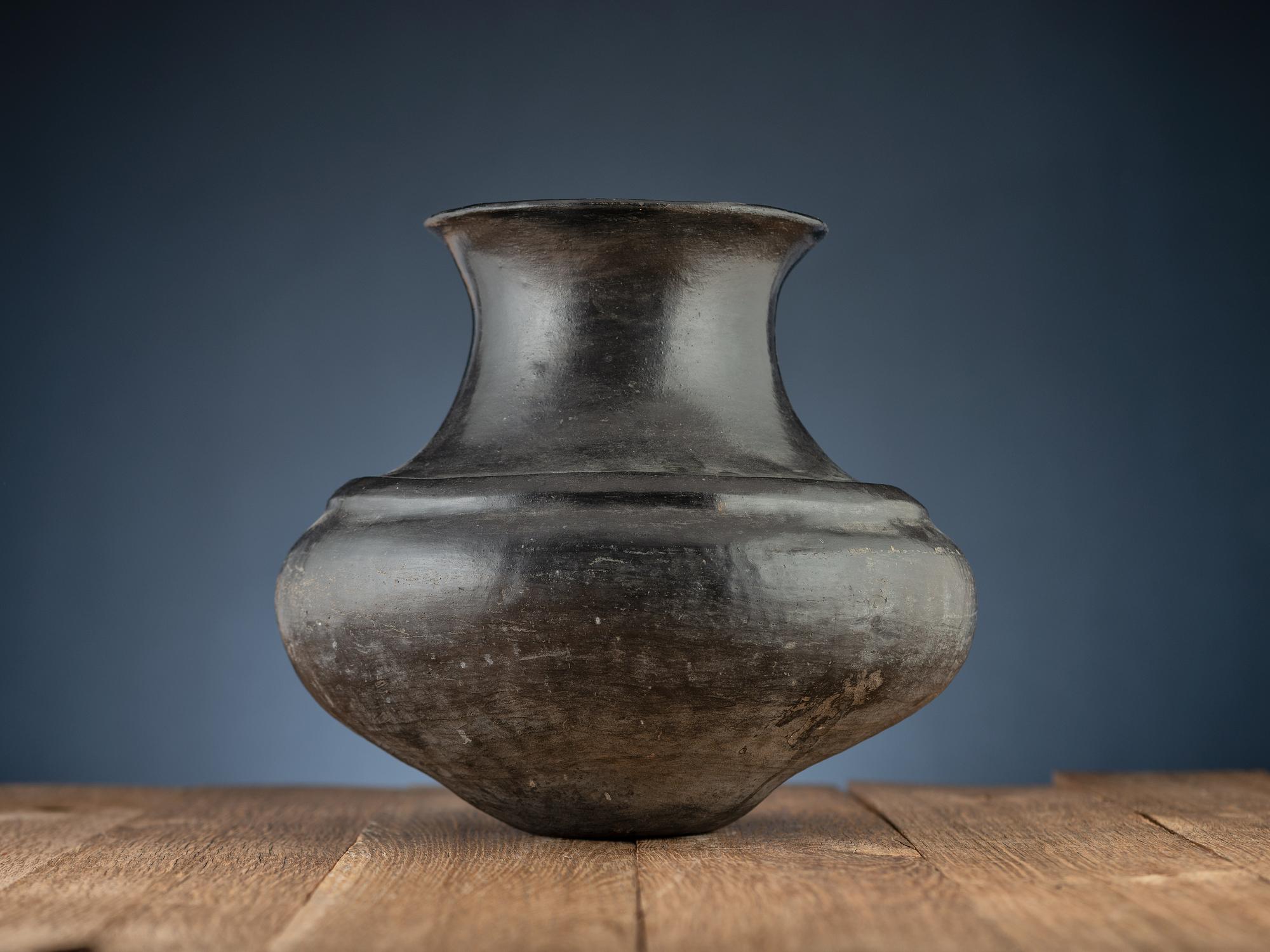 Ohkay Owingeh Blackware Pottery Jar