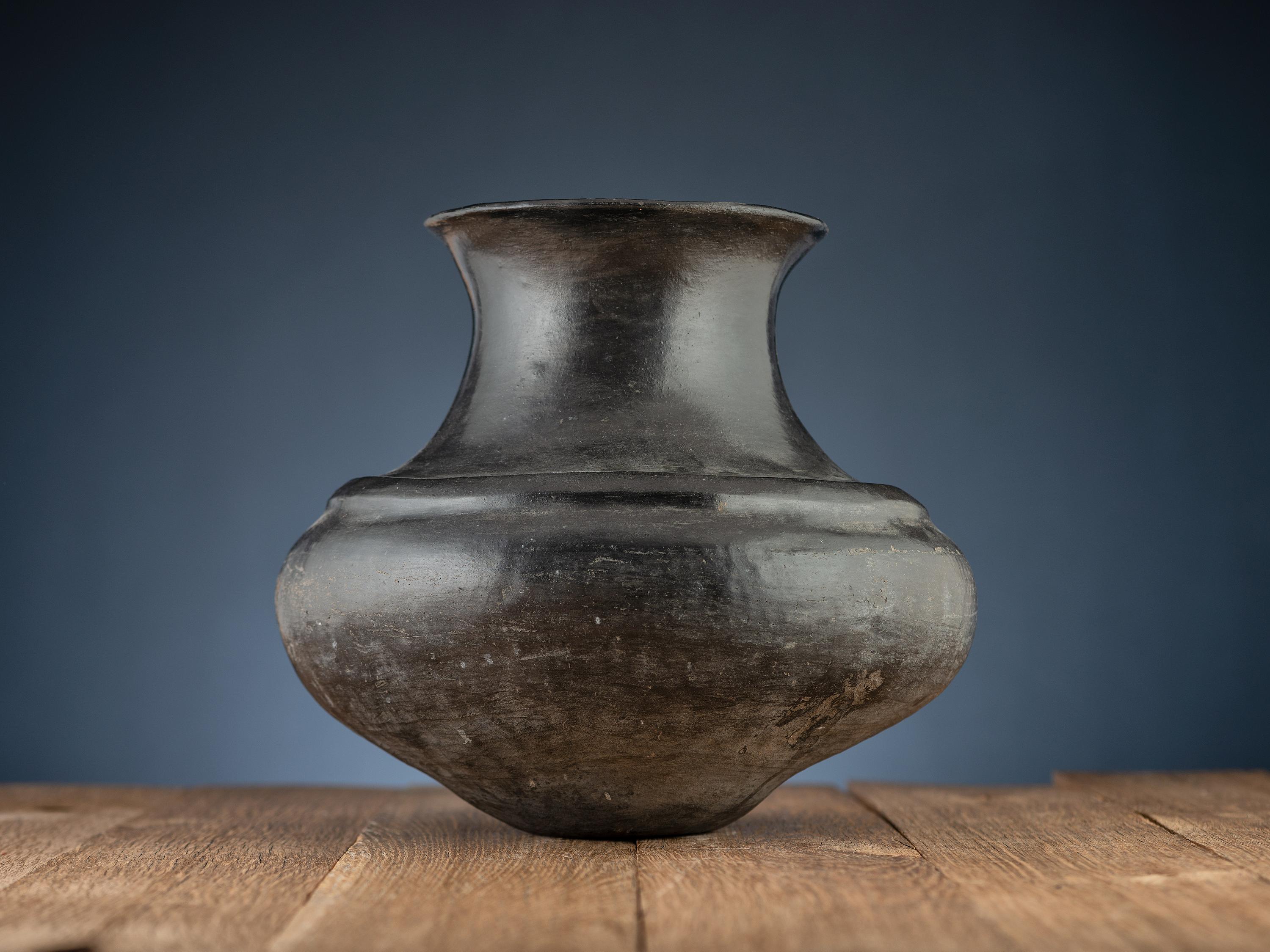 Ohkay Owingeh Blackware Pottery Jar