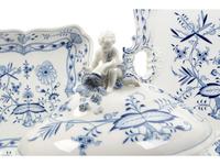 A Meissen Blue Onion Porcelain Dinner Service