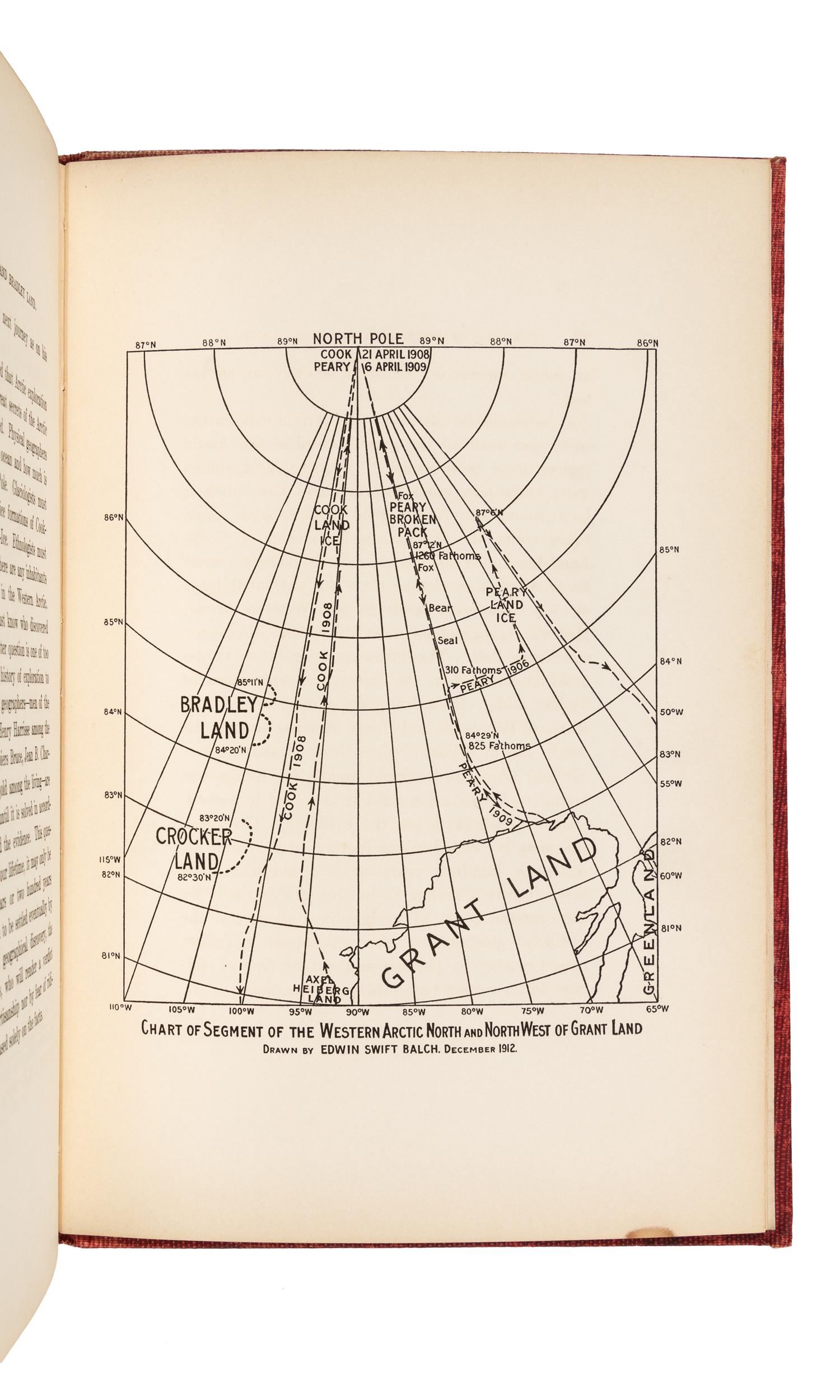 BALCH, Edwin Swift (1856-1927). The North Pole and Bradley Island. Philadelphia: Campion & Co., 1913.