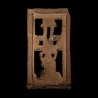 A Teotihuacan Terracotta Figural Vessel Leg