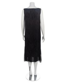 Black Silk Jacquard Flapper Dress, 1920s