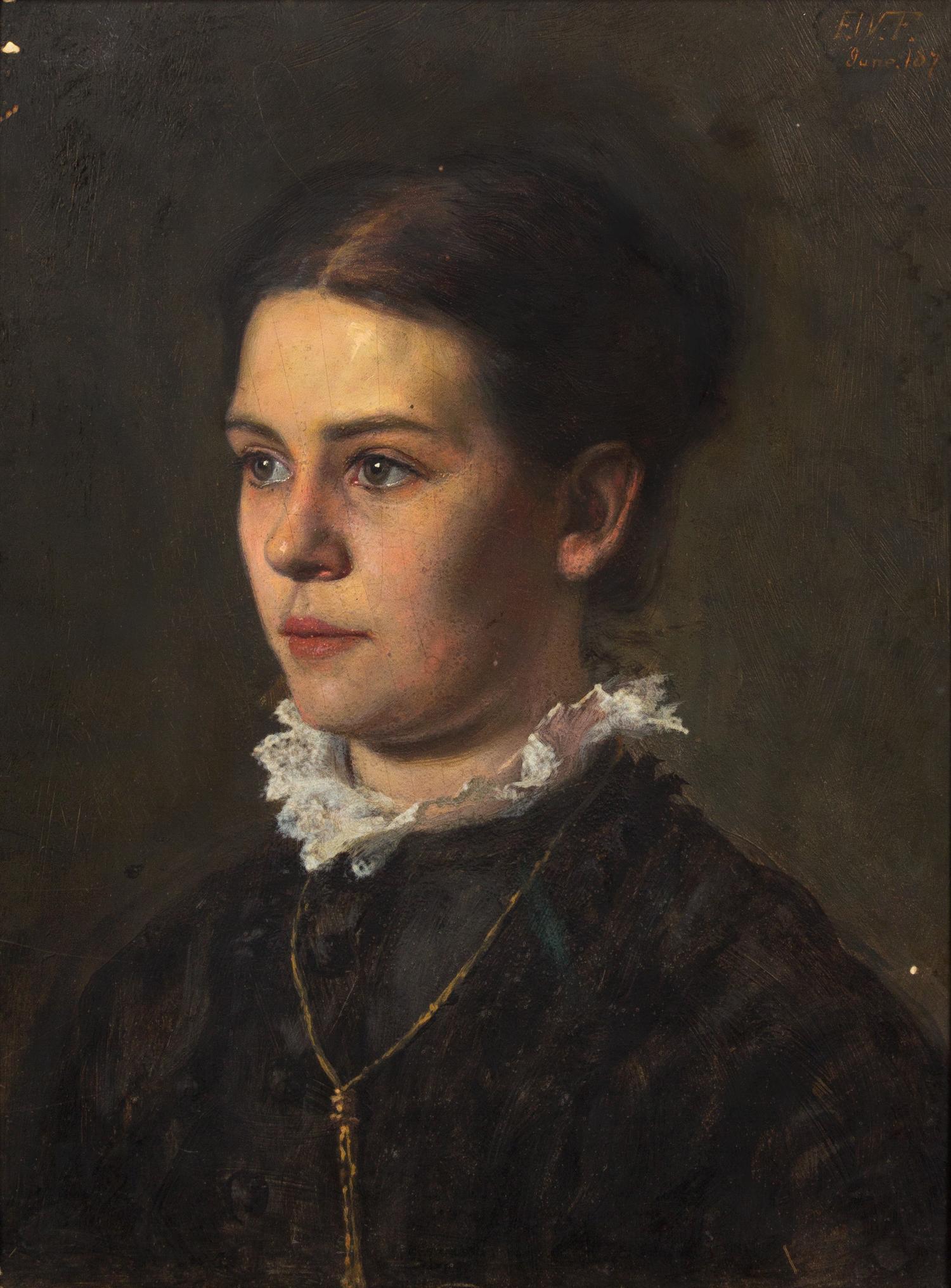 Frederick Warren Freer, (American, 1849 - 1908), Portrait of a Woman