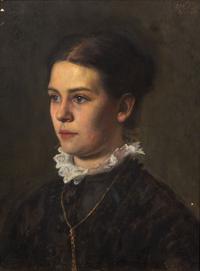 Frederick Warren Freer, (American, 1849 - 1908), Portrait of a Woman