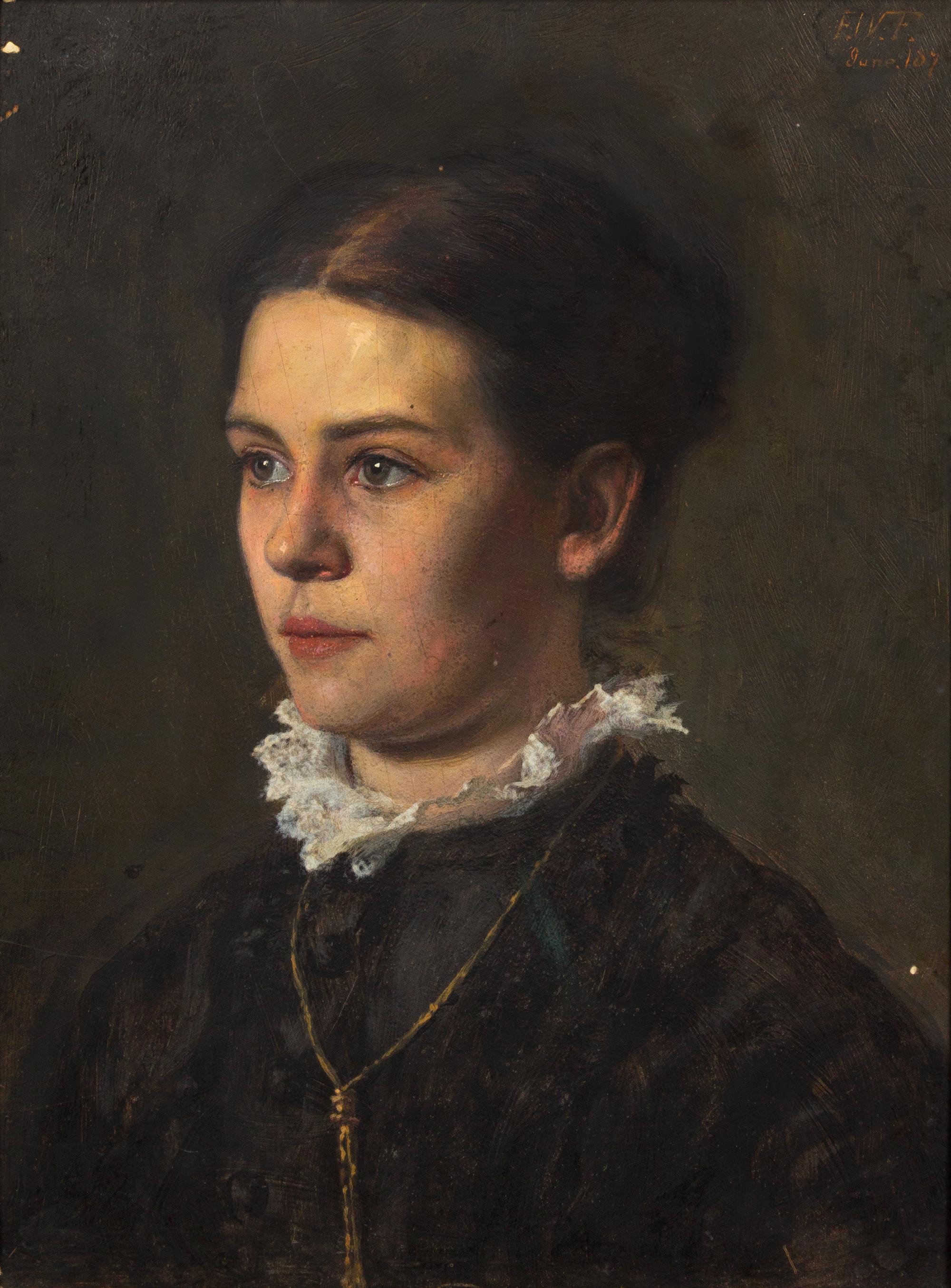 Frederick Warren Freer, (American, 1849 - 1908), Portrait of a Woman