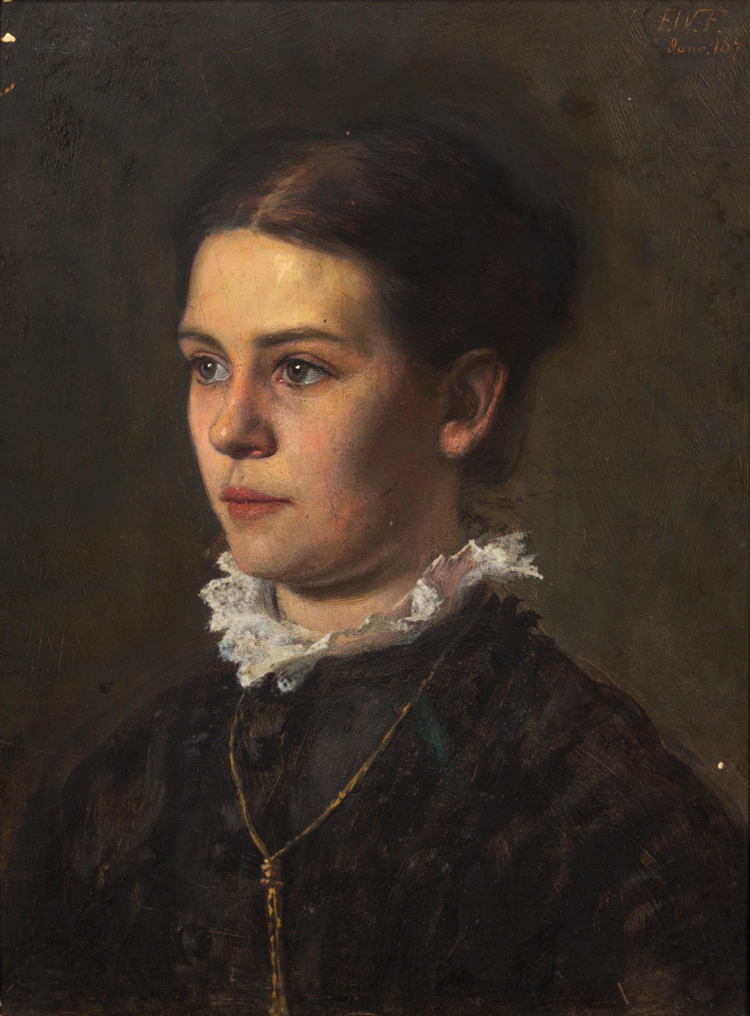 Frederick Warren Freer, (American, 1849 - 1908), Portrait of a Woman