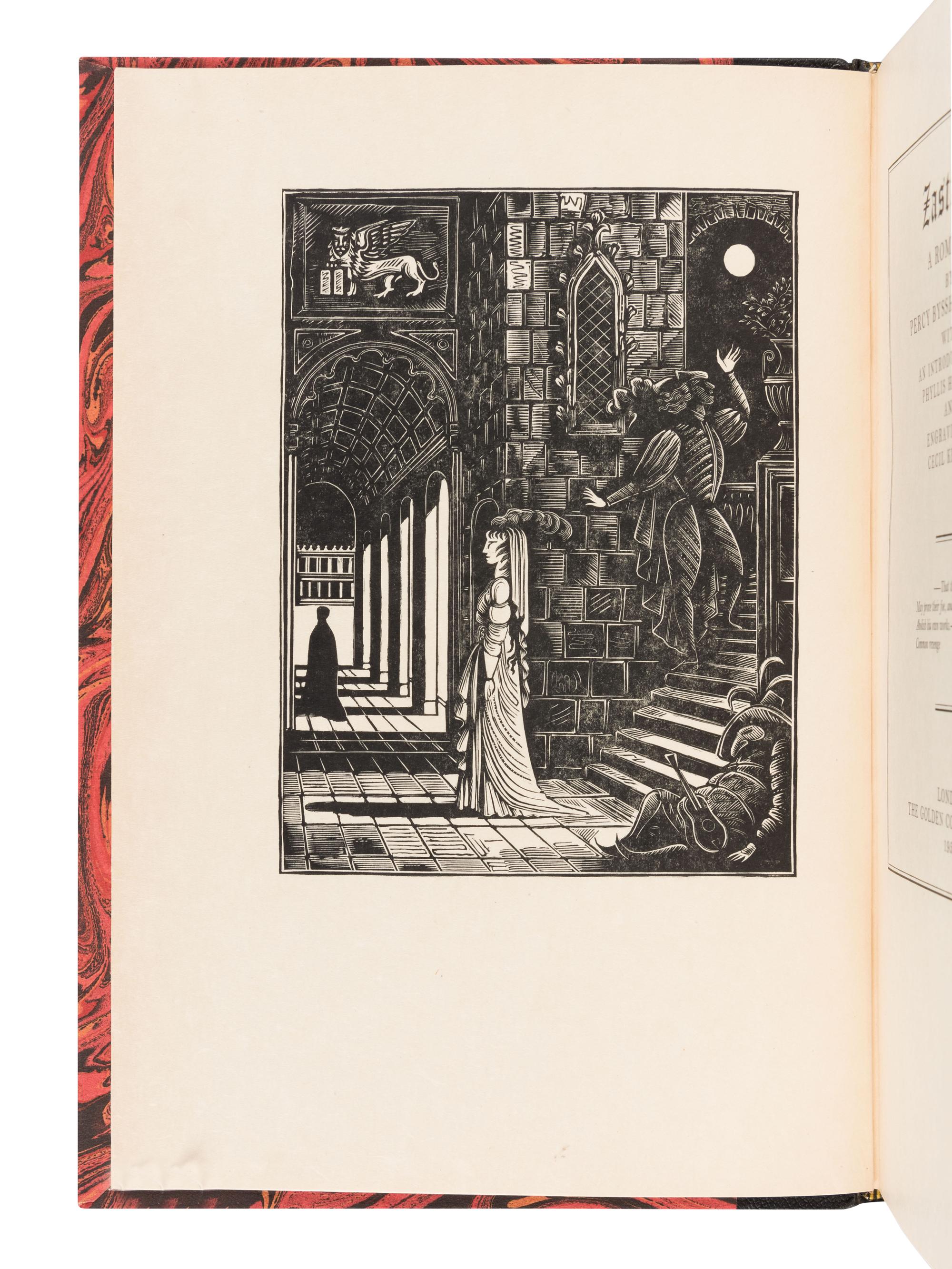 [GOLDEN COCKEREL PRESS]. SHELLEY, Percy Bysshe (1792-1822). Zastrozzi. London: The Golden Cockerel Press, 1955.