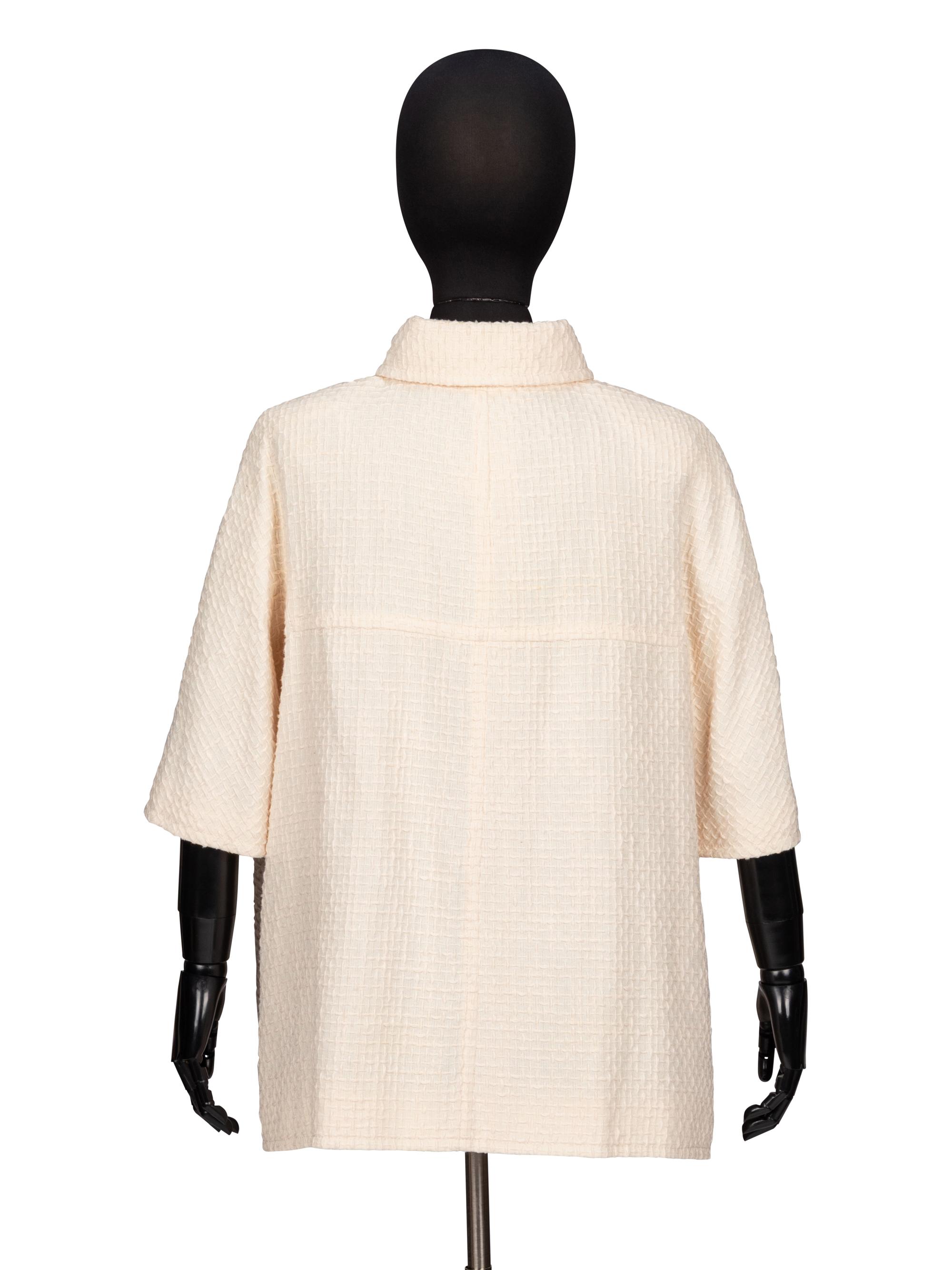 CHANEL, TWEED SHORT-SLEEVE JACKET