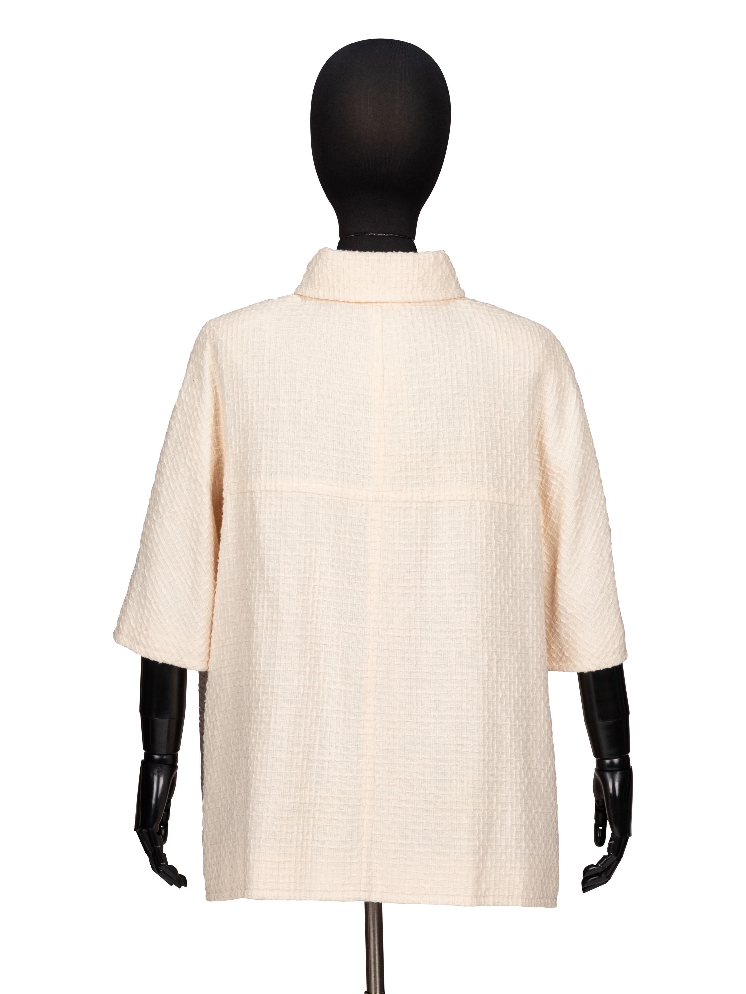 CHANEL, TWEED SHORT-SLEEVE JACKET