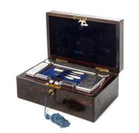 A Rosewood Travel Case Length 12 inches.