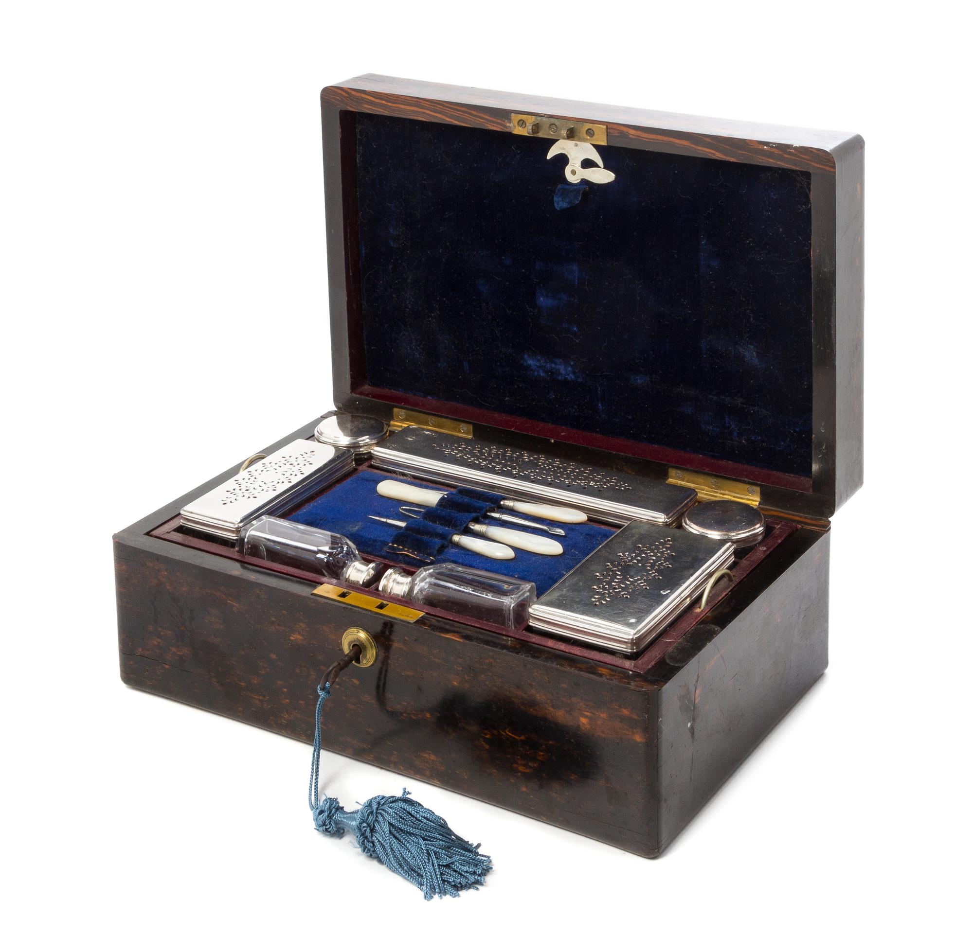 A Rosewood Travel Case Length 12 inches.
