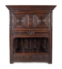 A Gothic Style Oak Court Cupboard — 18TH CENTURY