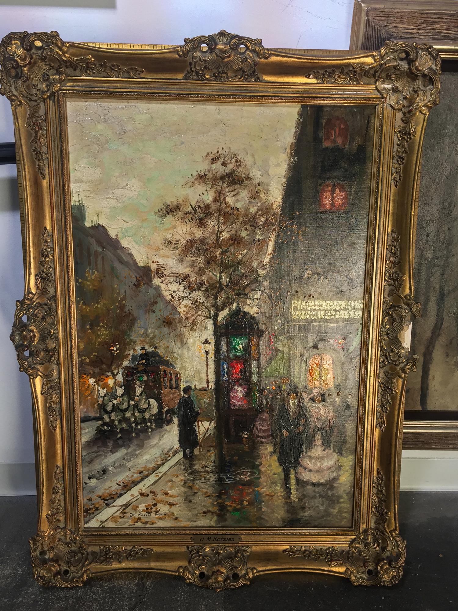 Joseph Kotzian de Miskolc, (Hungarian/American, 1917-1991), Street Scene