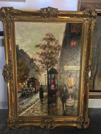 Joseph Kotzian de Miskolc, (Hungarian/American, 1917-1991), Street Scene