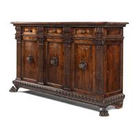 A North Italian Walnut Console Cabinet